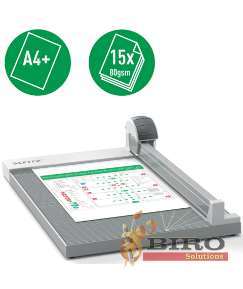Trimmer LEITZ Office Precision, A4+, 15 foi, gri